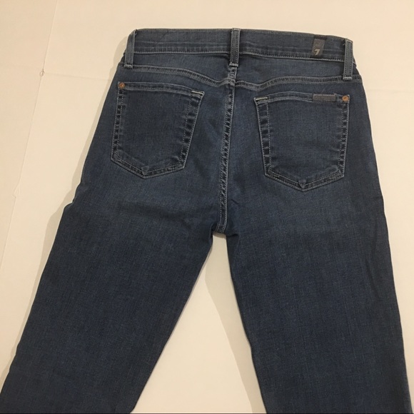 7 FOR ALL MANKIND THE SLIM CIGARETTE MidRise Sz 26 - Picture 3 of 8